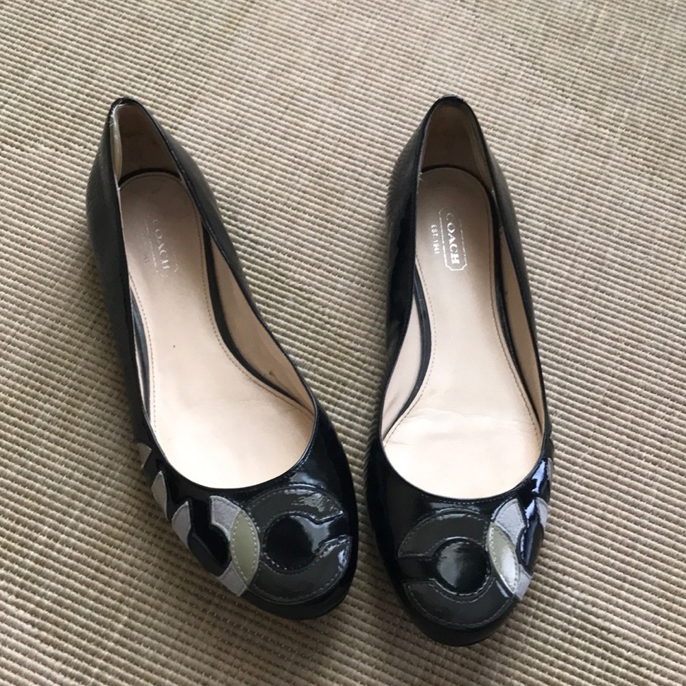 Coach patent leather shoes